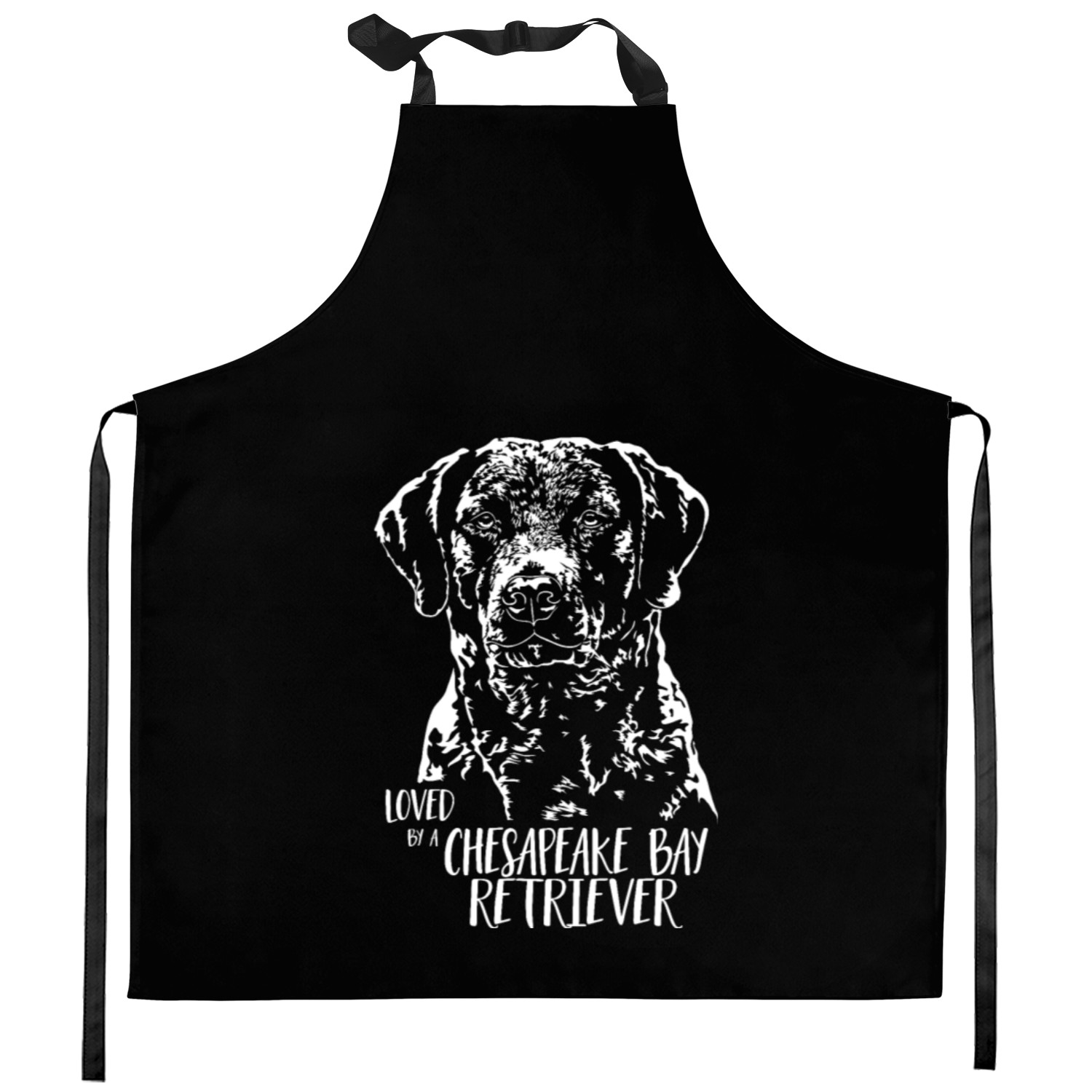Loved by a Chesapeake Bay Retriever Wilsigns Kitchen Aprons