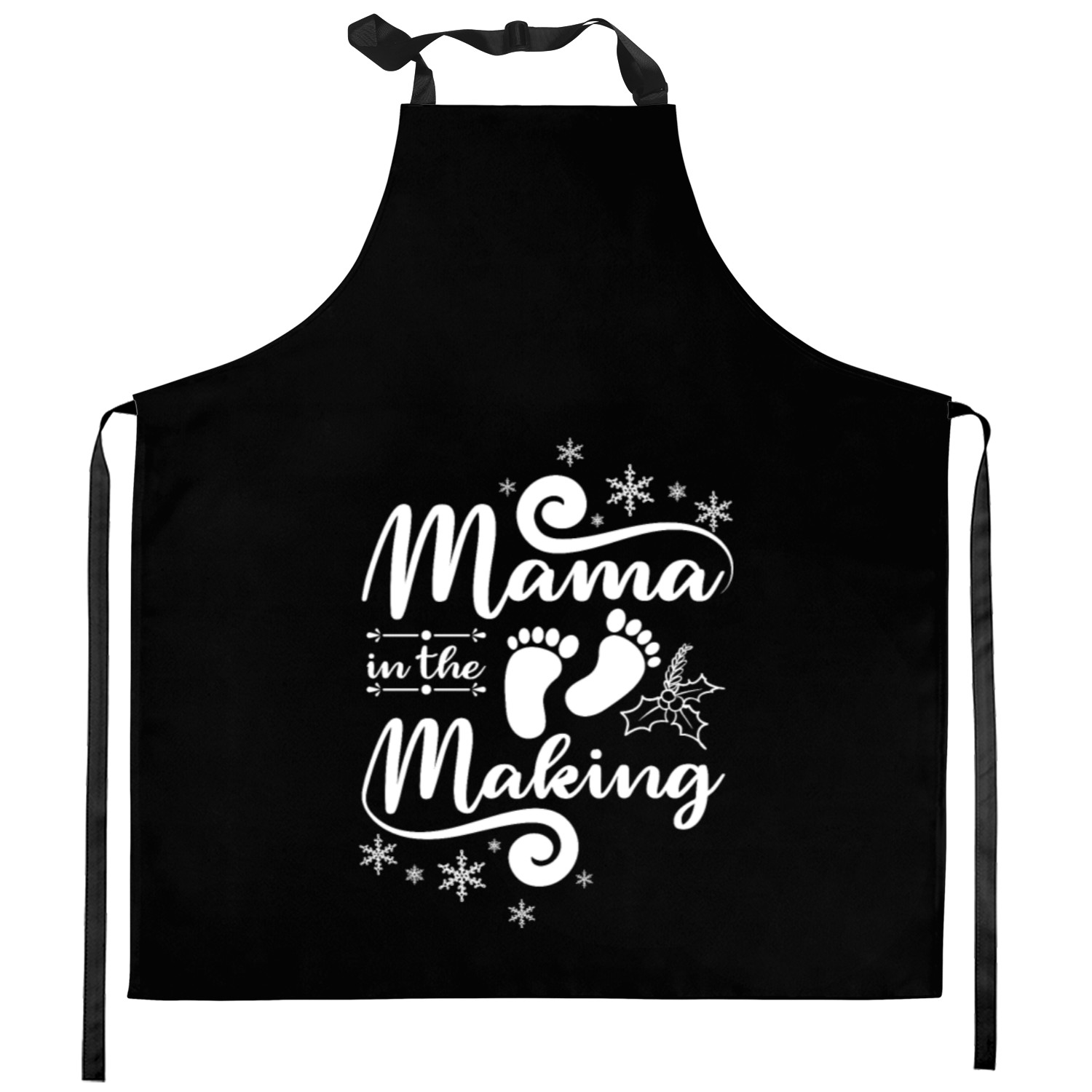 Mom, Mother, Christmas Mama in the making Kitchen Aprons