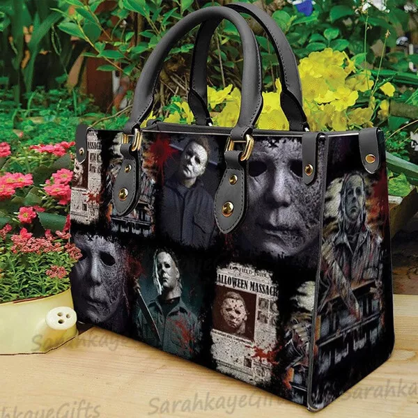 Michael Mayors Horror Leather Handbag, Horror Handbag, Horror Movie Charaters, Shoulder Bag, Crossbody Bag, Shopping Bag, Top Handle Bag
