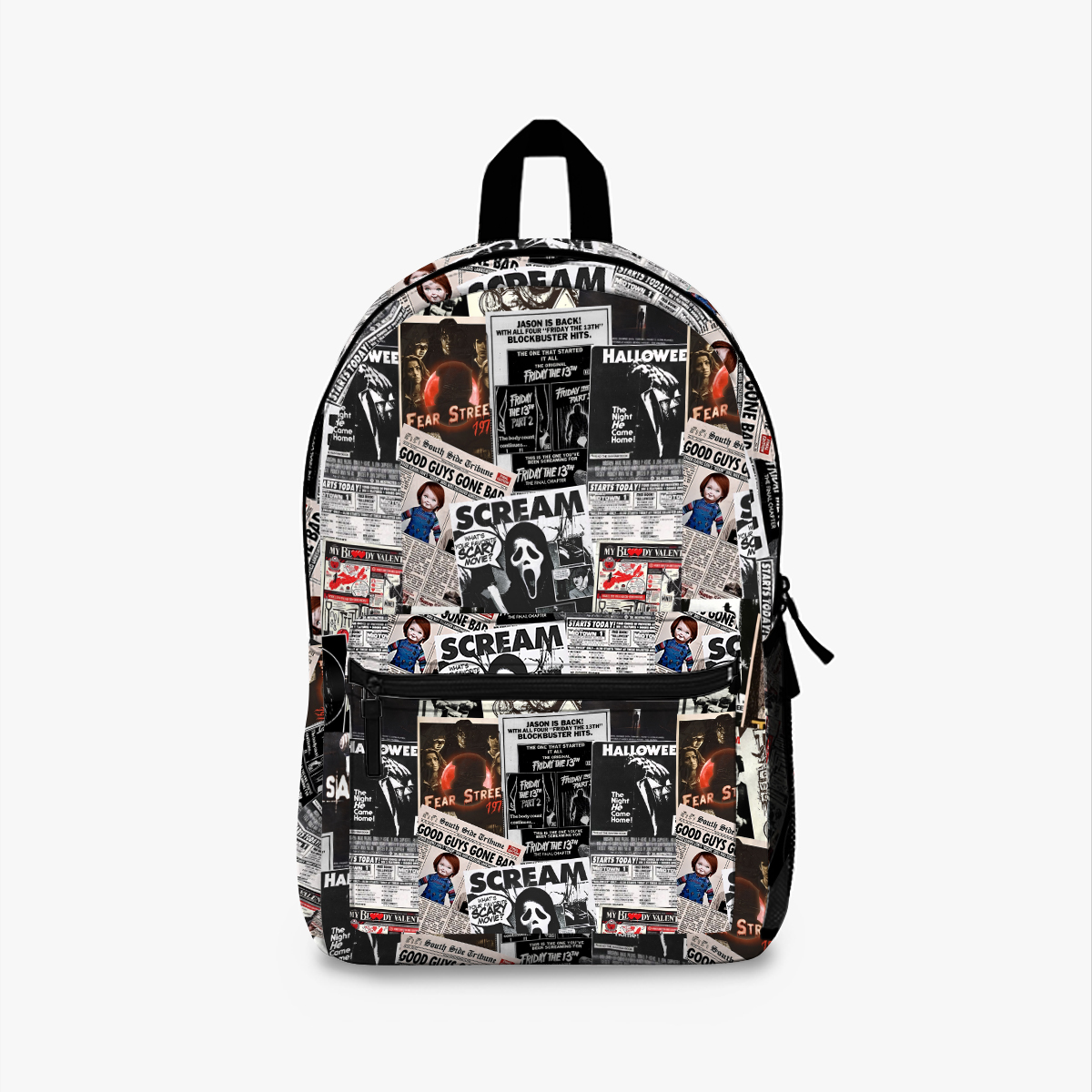 Horror Movie Enjoyer Backpack Halloween Scary Scream Terrifier Backpack UltraSpooky Movie Backpack Horror Fan Gear Halloween Accessories