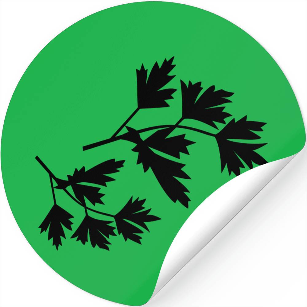 coriander silhouette Stickers