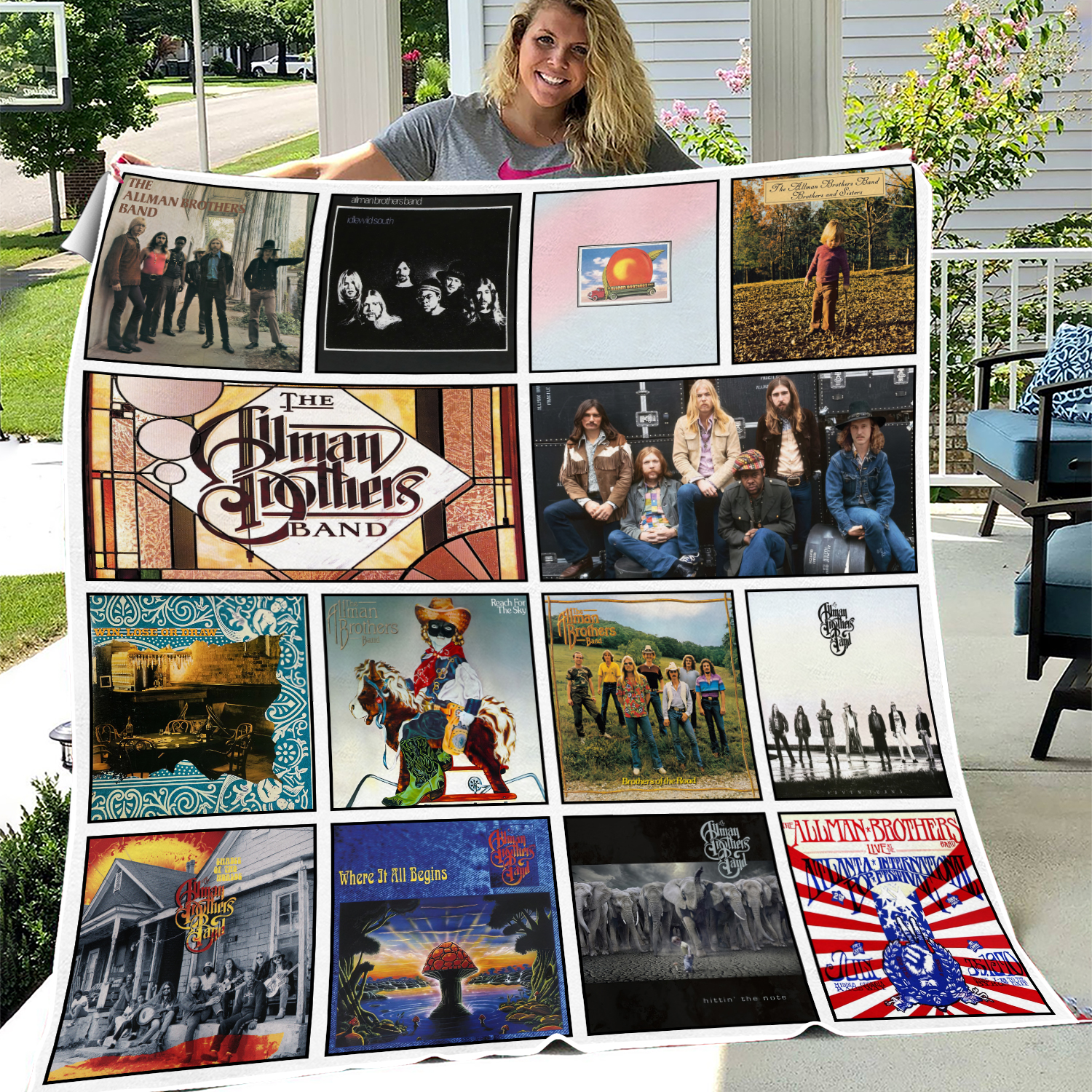The Allman Brothers Quilt Blanket Gift for Fan