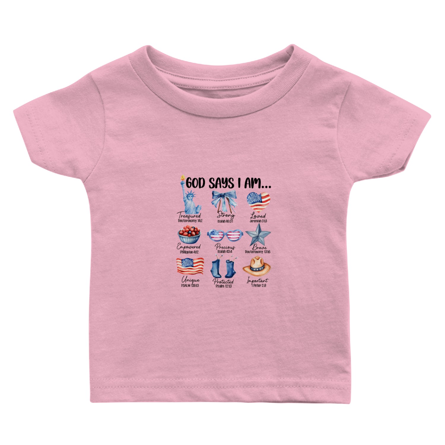 Christian God Says I Am Baby T Shirts