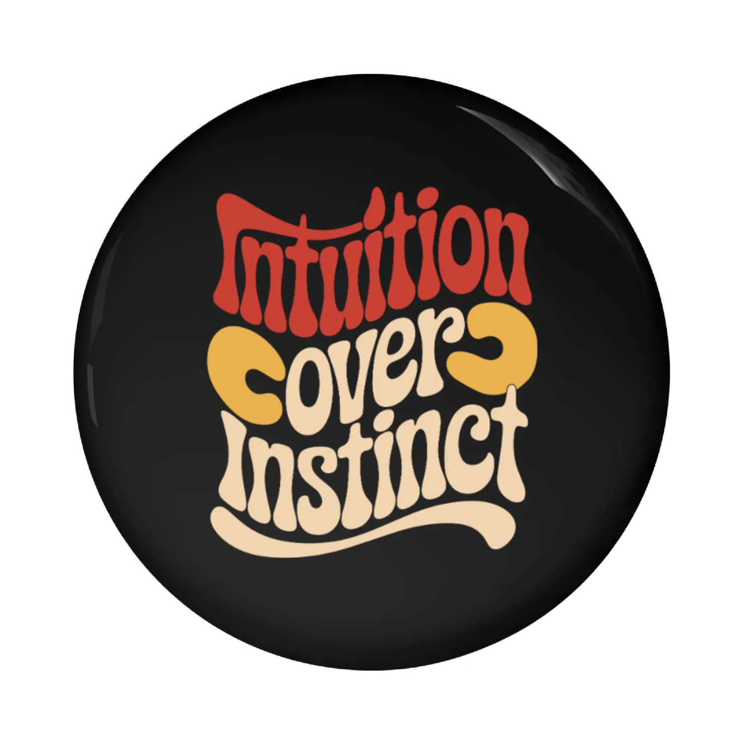 Inspiring Spirituality Quote: Intuition Over Pin Buttons