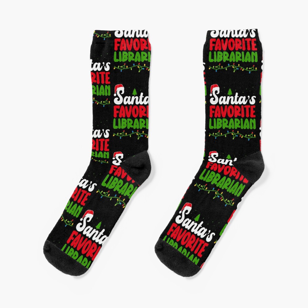 Santa's Favorite Librarian Socks
