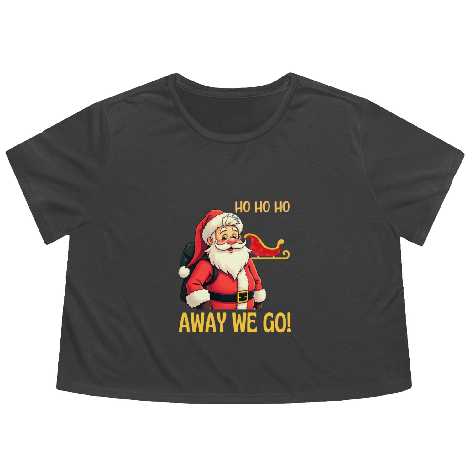 Ho ho ho. Away we go! Flowy Cropped Tees