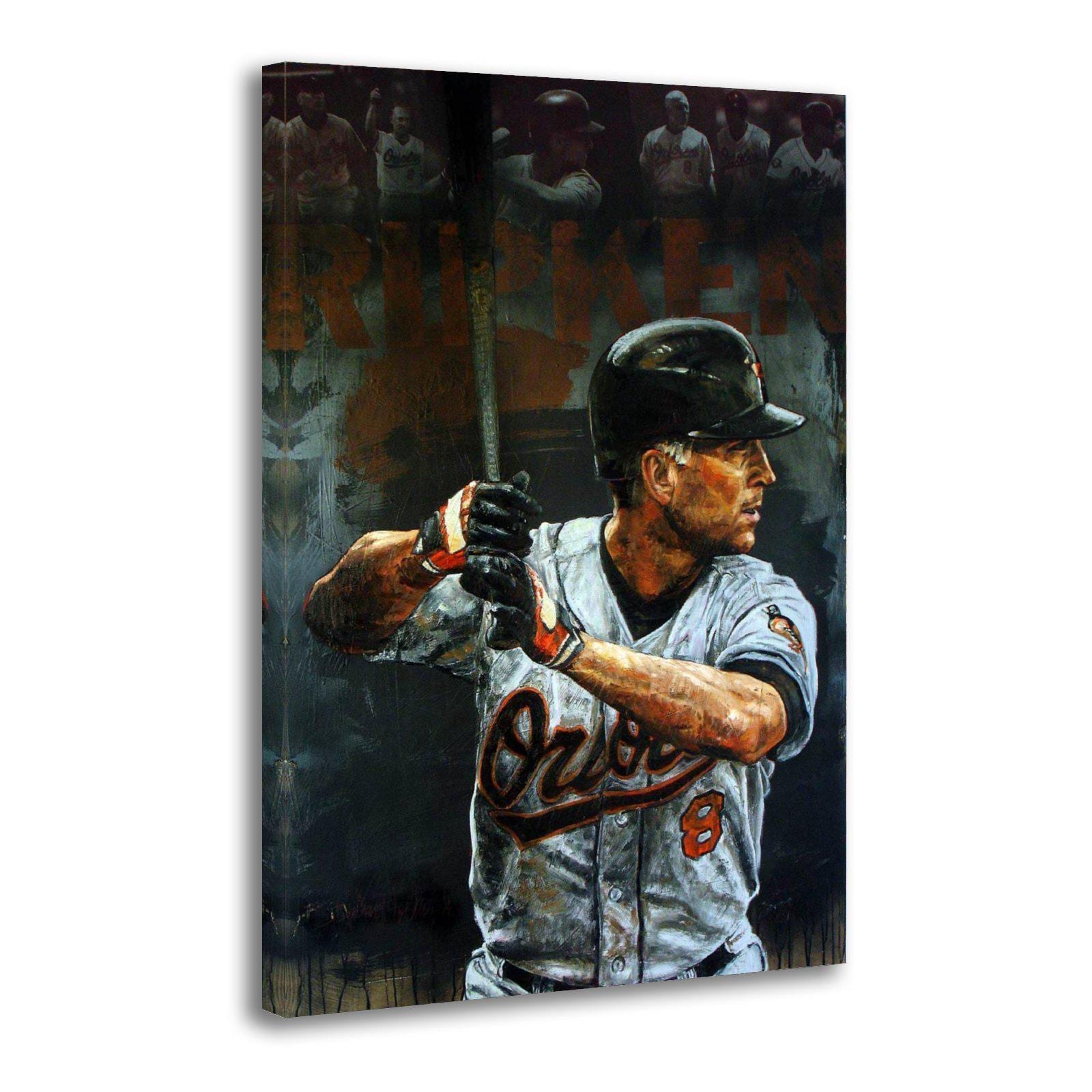Stephen Holland Baseball Painting Canvas Wall Art Print