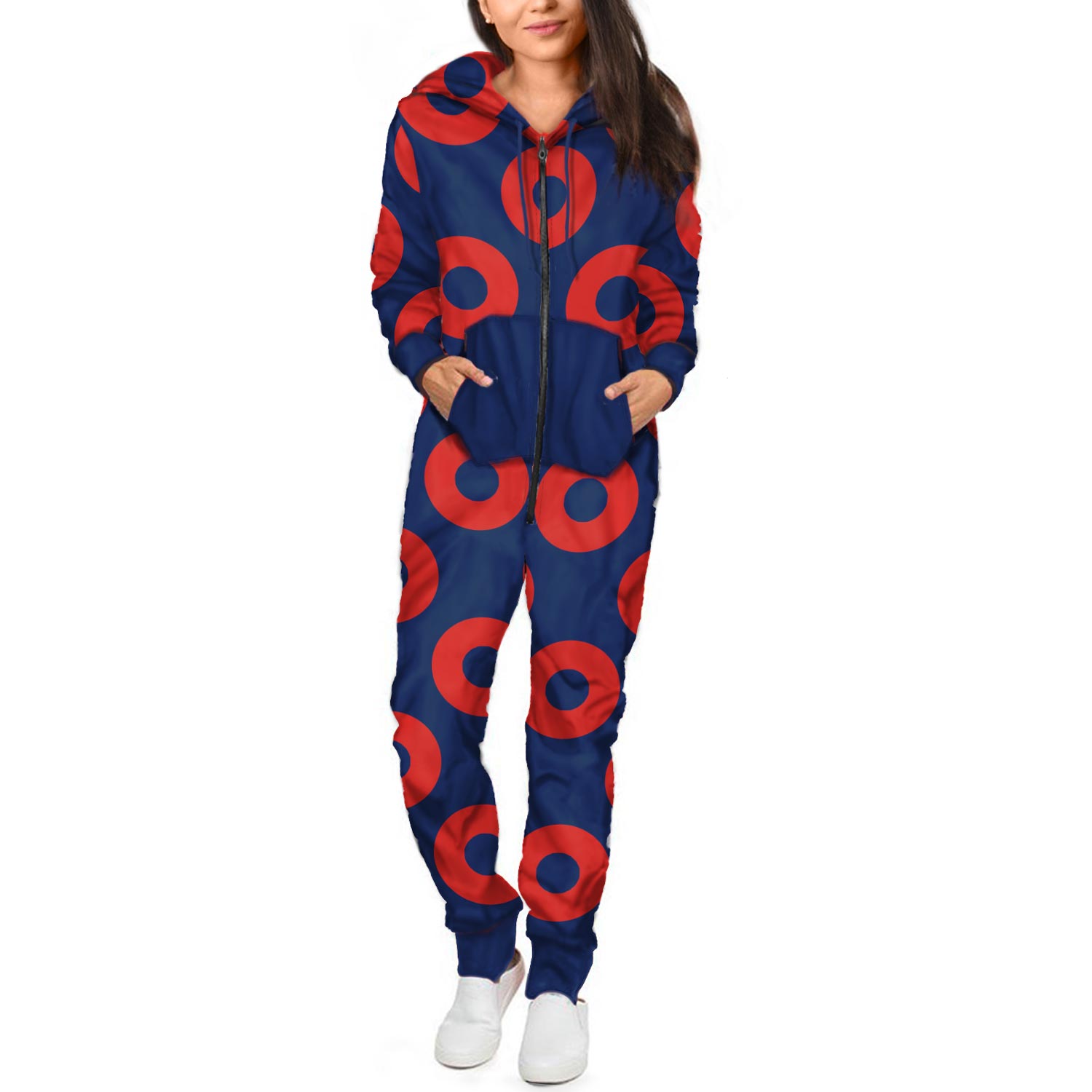 Fishman Donut Hooded Jumpsuit | Adult Jumpsuit | Adult Onesie