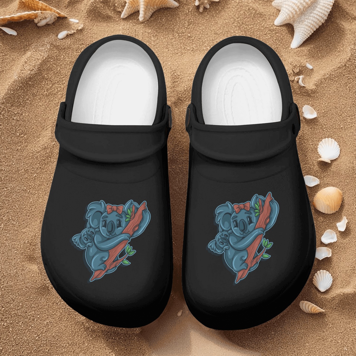 Koala Bear Animal Gift Zoo Sleeping Marsupial Nurse Clogs
