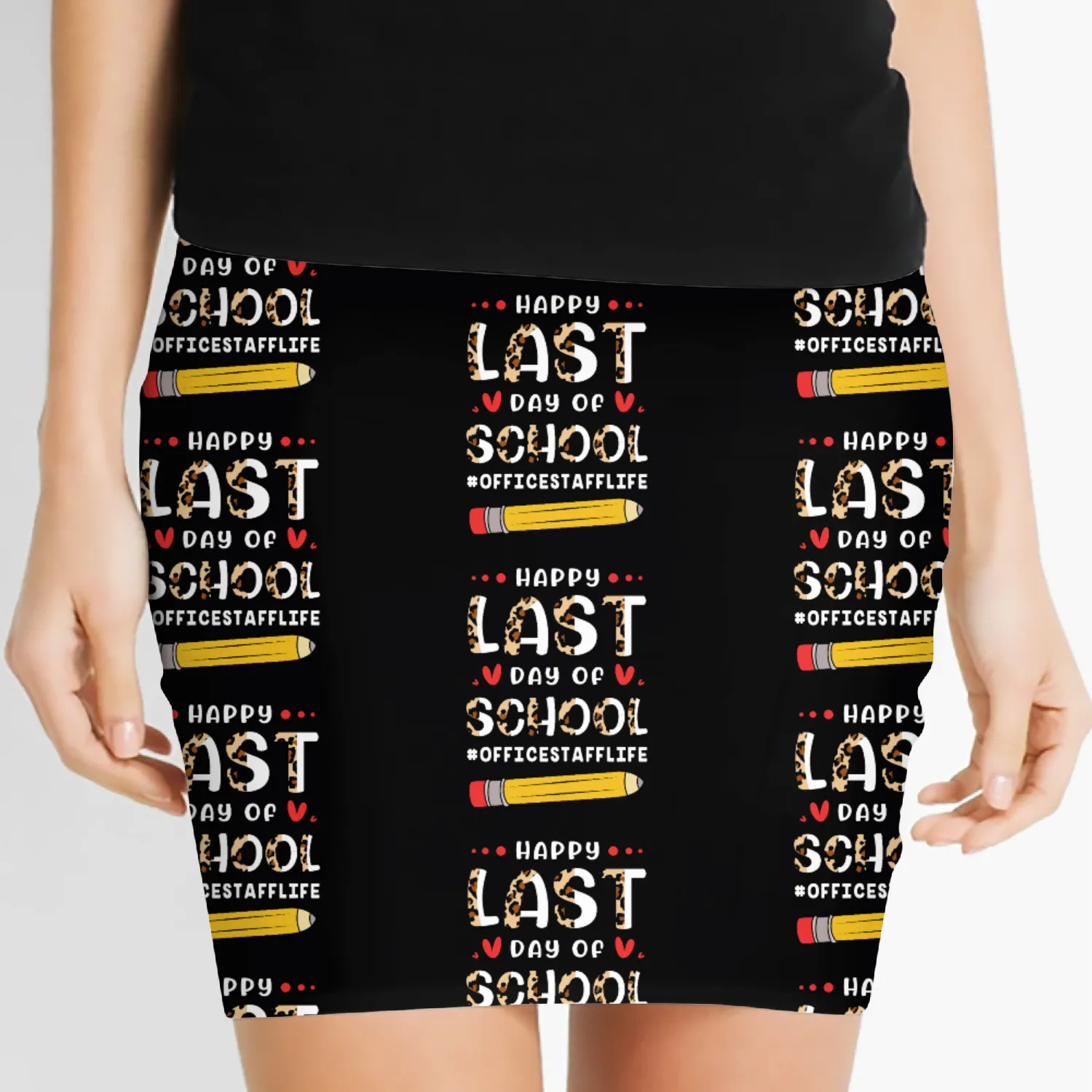School Receptionist Last Day Of School Women's Mini Skirts