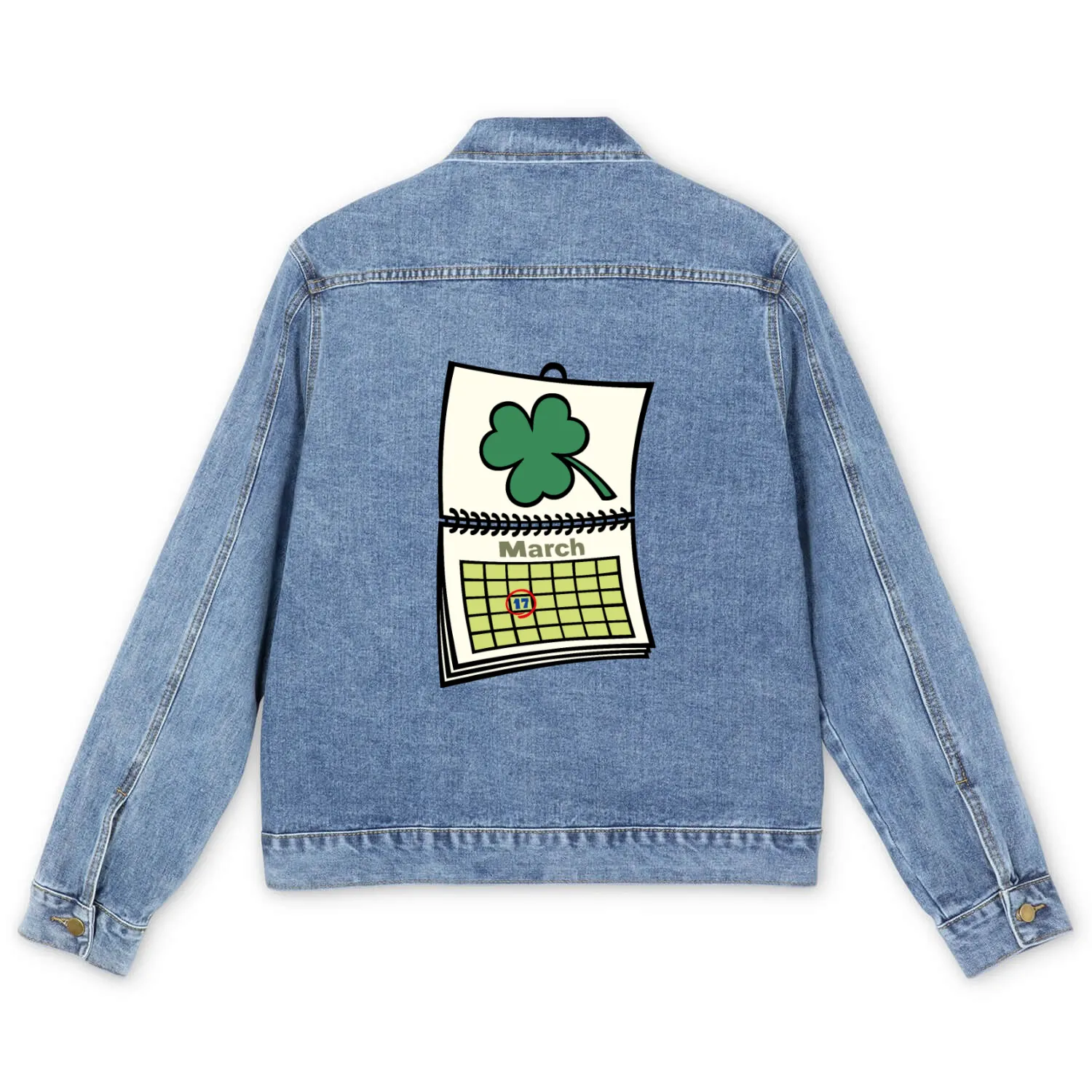 St. Patrick's Day Men's Denim Jackets