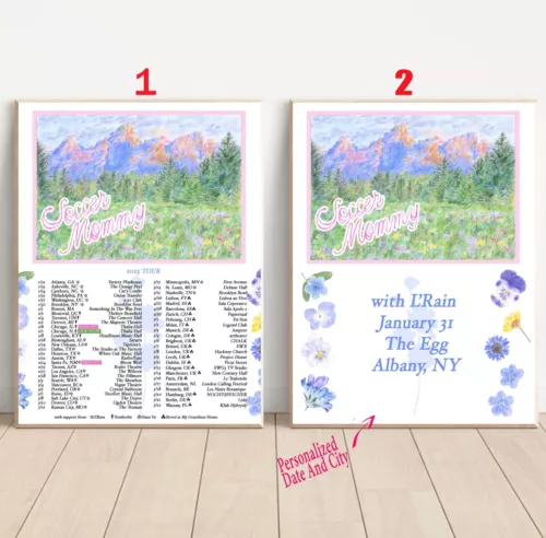 Custom 2024 Soccer Mommy Tour Poster