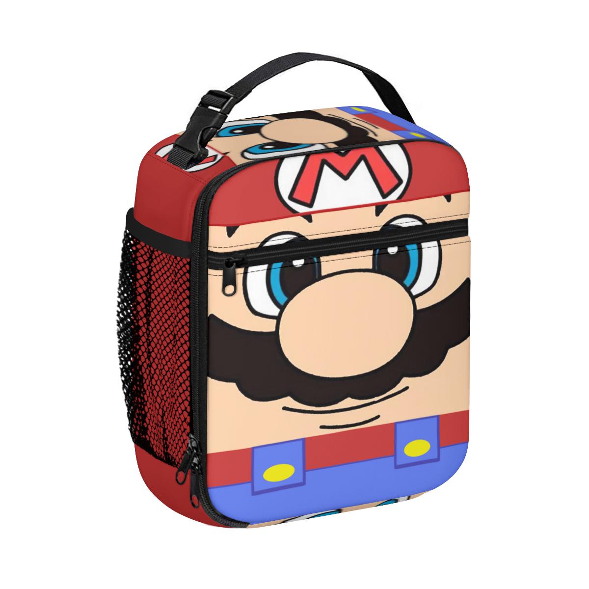 Mario Lunchbox Insulated Gamer Tote | Waterproof, Durable, Large Capacity | Perfect for School or Day Trips
