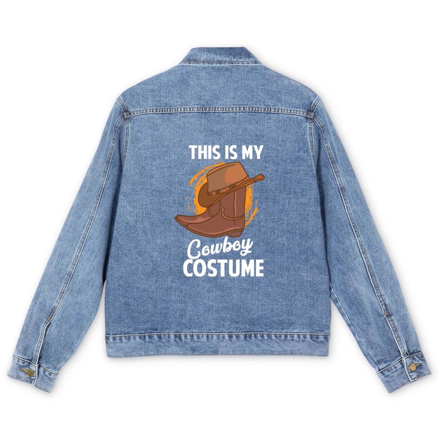 This Is My Cowboy Costume Country Western Men's Denim Jackets