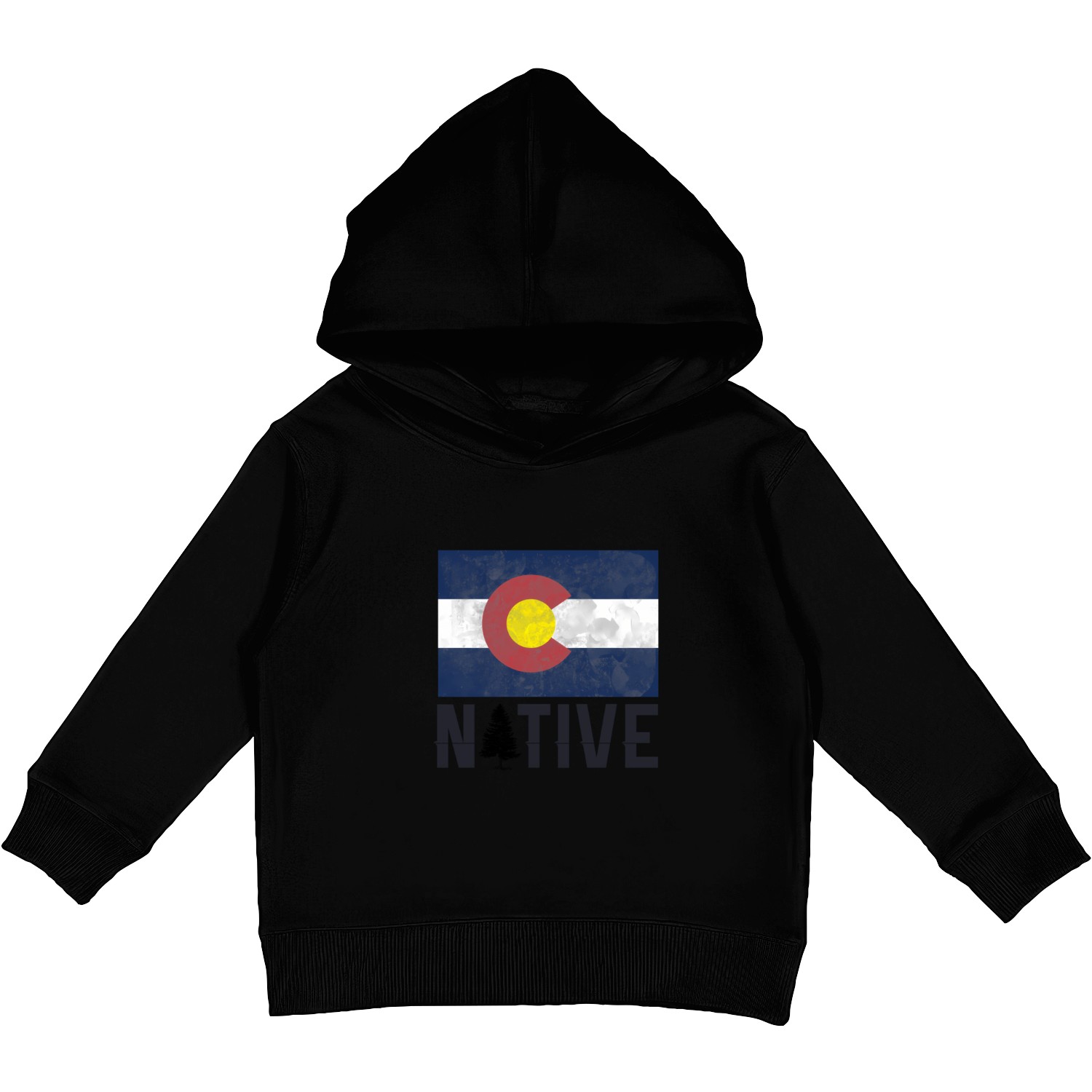 State Of Colorado Flag Native Nature Wear Kids Pullover Hoodies