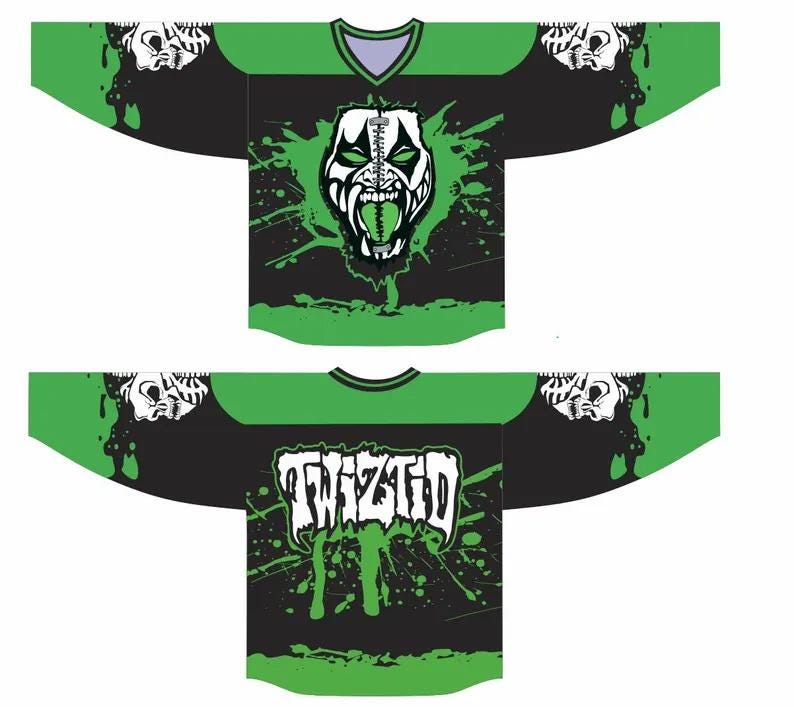 Twiztid Split Face Men's Hockey Jersey