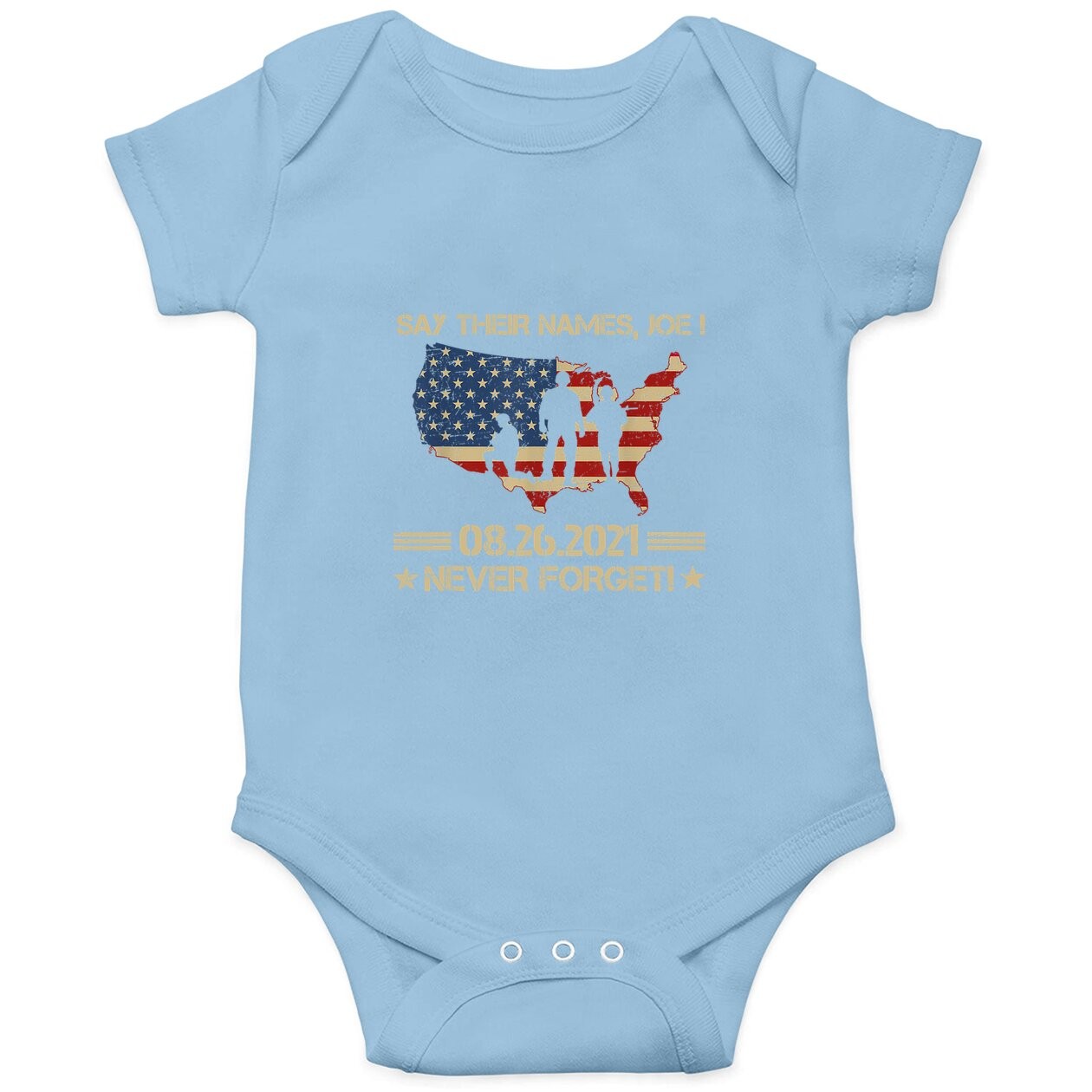 Say Their Names Joe Names Of Fallen Soldiers 13 Heroes Baby Bodysuit