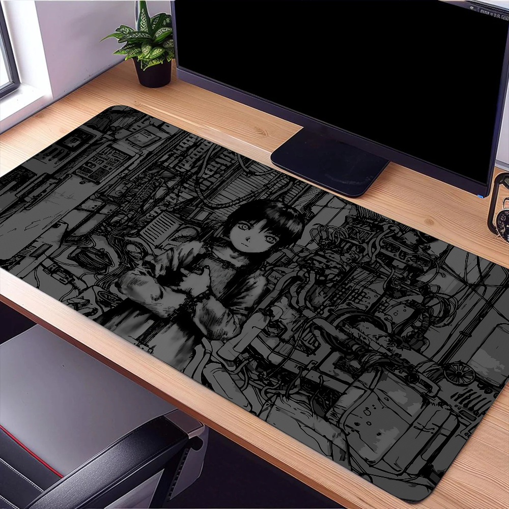 Anime serial experiments lain Mouse Pad Large Desk Mat