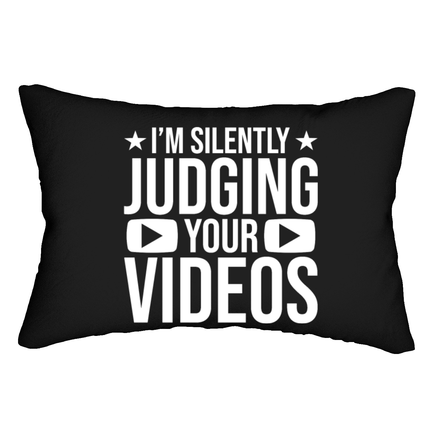 Reaction Streamer I'm Silently Judging Your Videos Lumbar Pillows