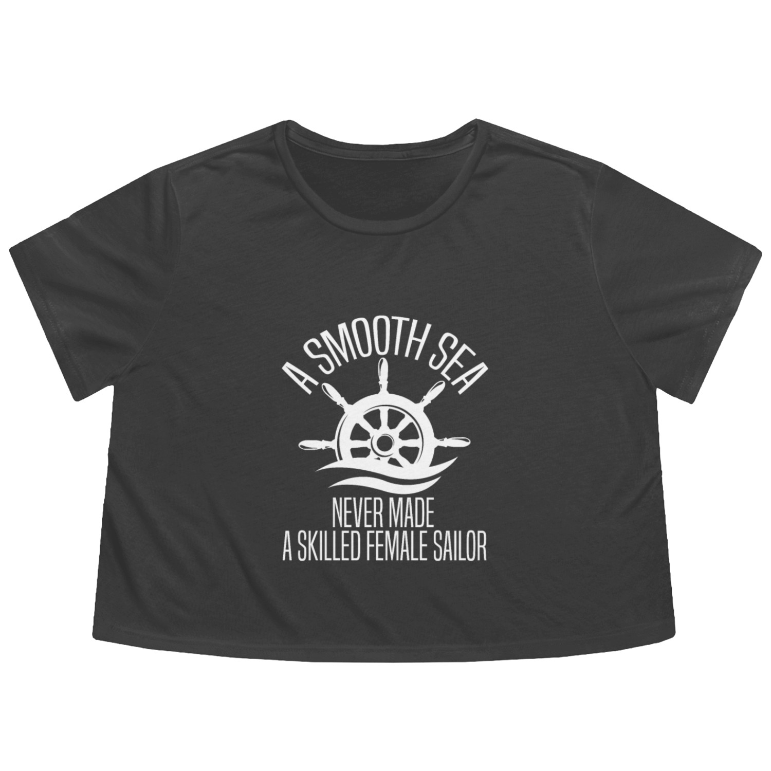 Sailing Anchor Sailboat Sailor Flowy Cropped Tees