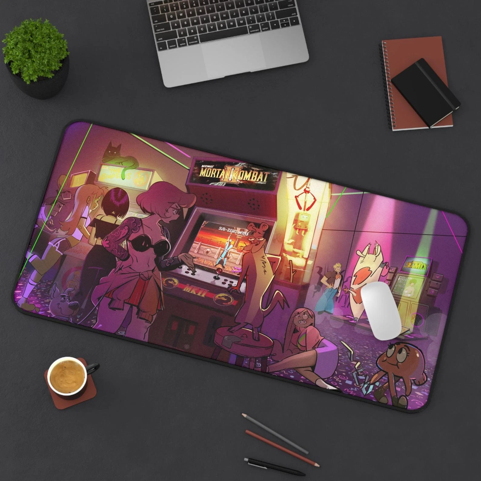 Gaming Arcade, Philtomato Playmat, Gaming Mat, Desk Mat, Large gaming mouse pad