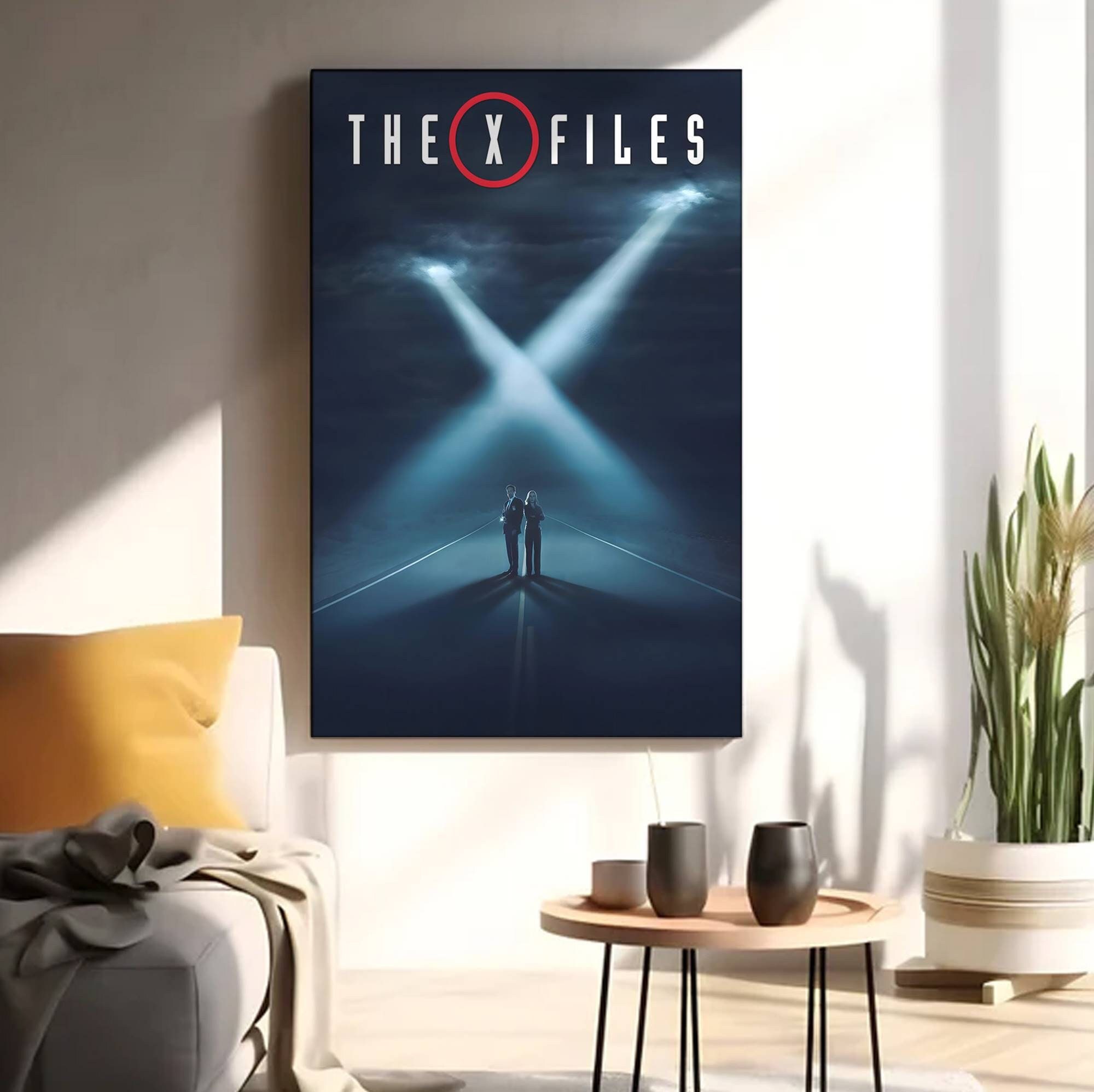 The X-Files Poster | X files Poster | Fox Mulder Dana Scully Home Decor Wall Art Poster