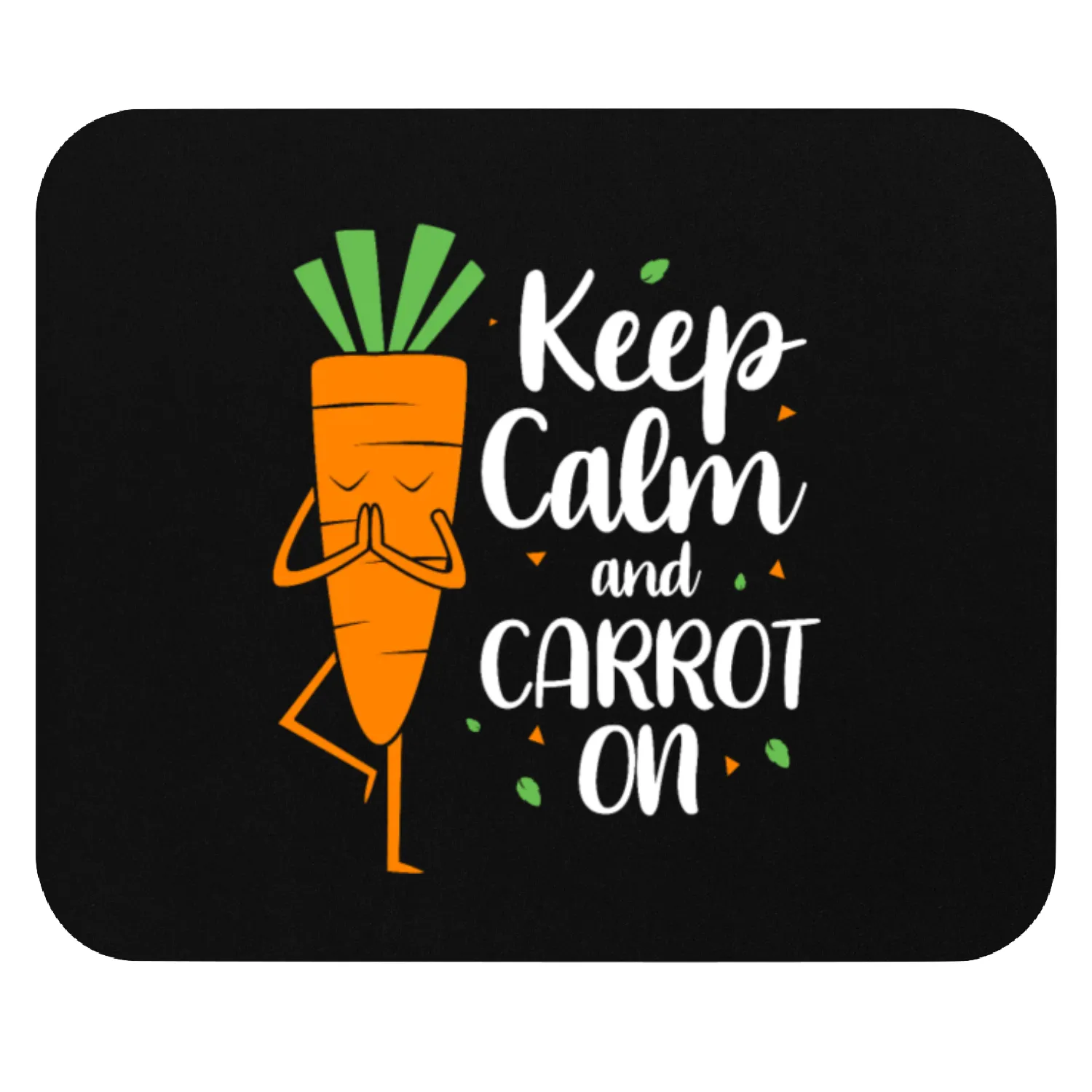 Funny Carrot Keep Calm And Carrot On Mouse Pads