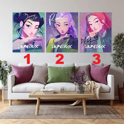 K-POP Demon Hunters - HUNTRIX - Zoey, Rumi, Mira - Premium Matte Vertical Poster