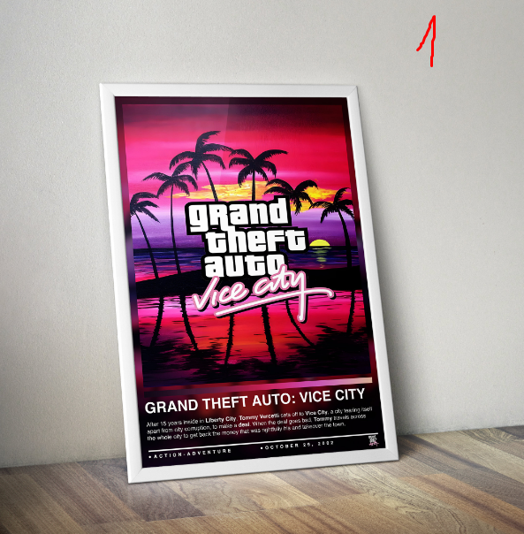 Grand Theft Auto Vice City Poster