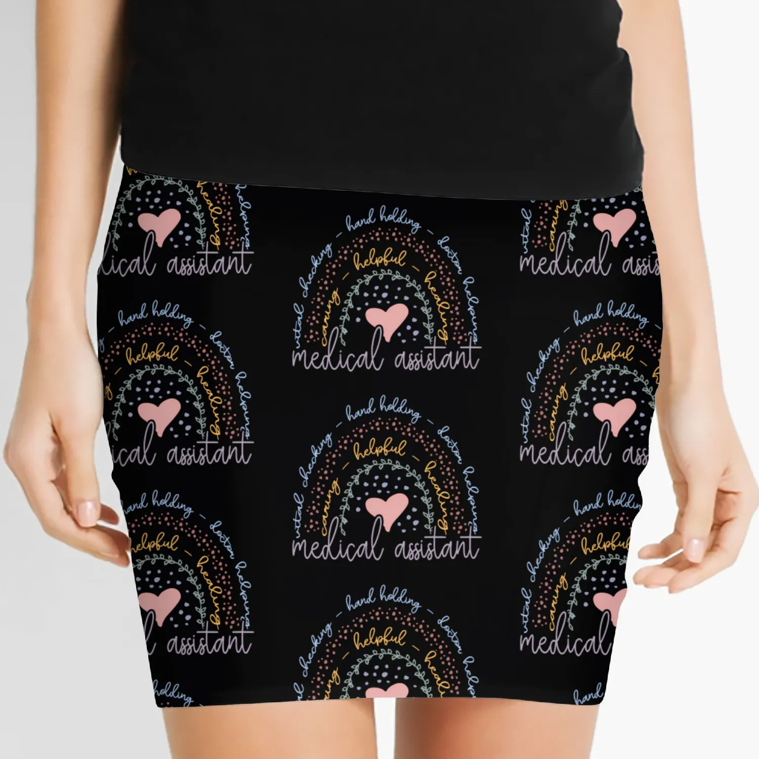Rainbow Medical Assistant Women's Mini Skirts