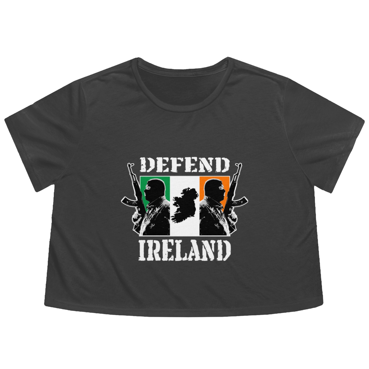 Irish Hooligans with Irish Flag Flowy Cropped Tees