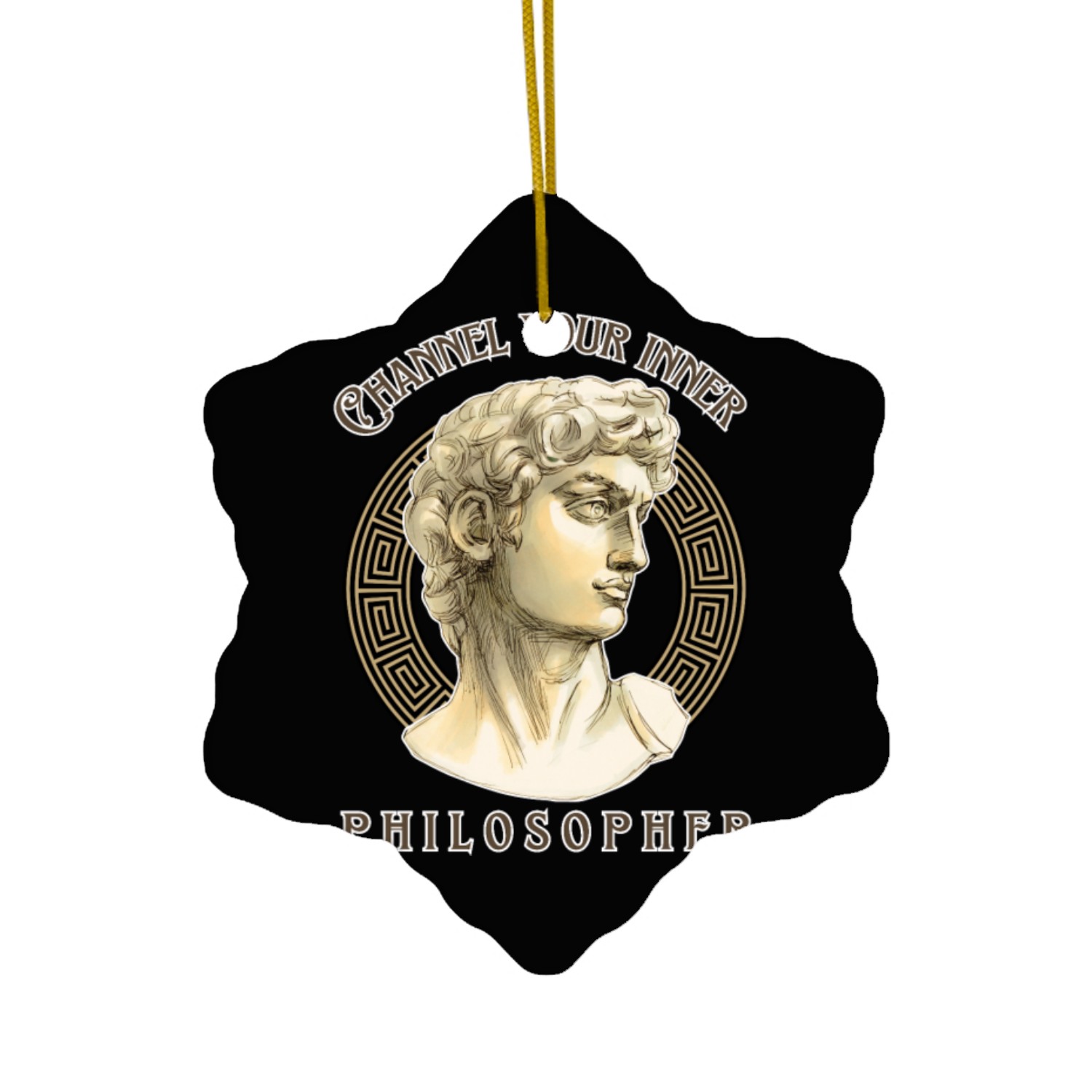Channel Your Inner Philosopher Statue Art Ceramic Ornaments