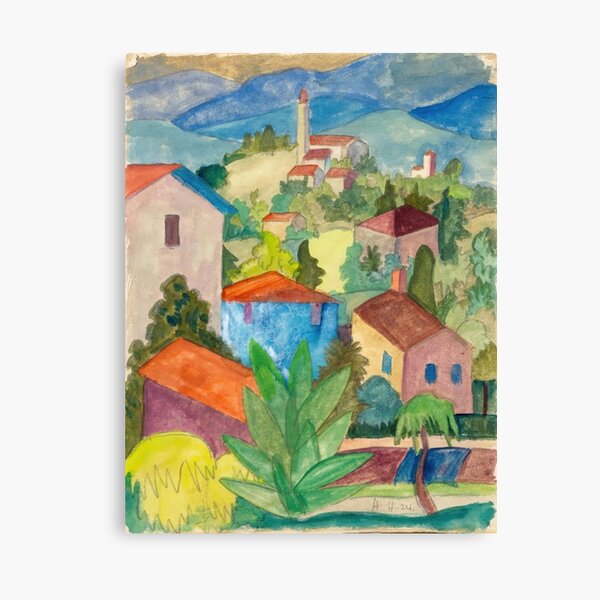 Hermann Hesse - Landschaft im Tessin (1924) Canvas