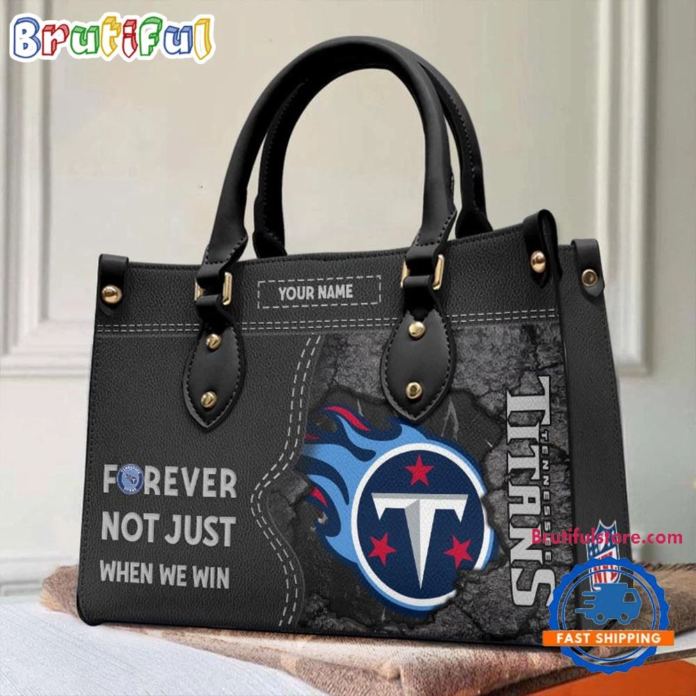 Personalized Tennessees Team Titans Leather Bag, Football Team Leather Bag