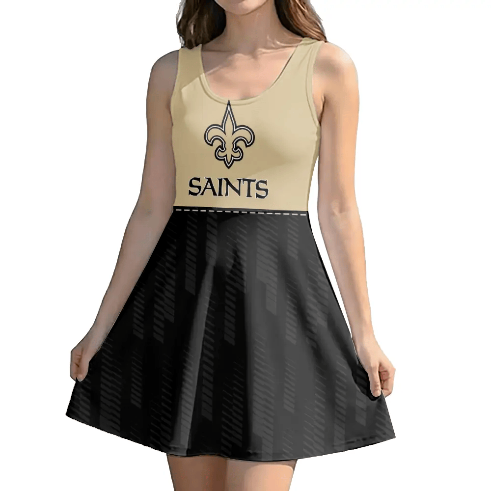 New Orleans Saintss Women Girl Skater Dress