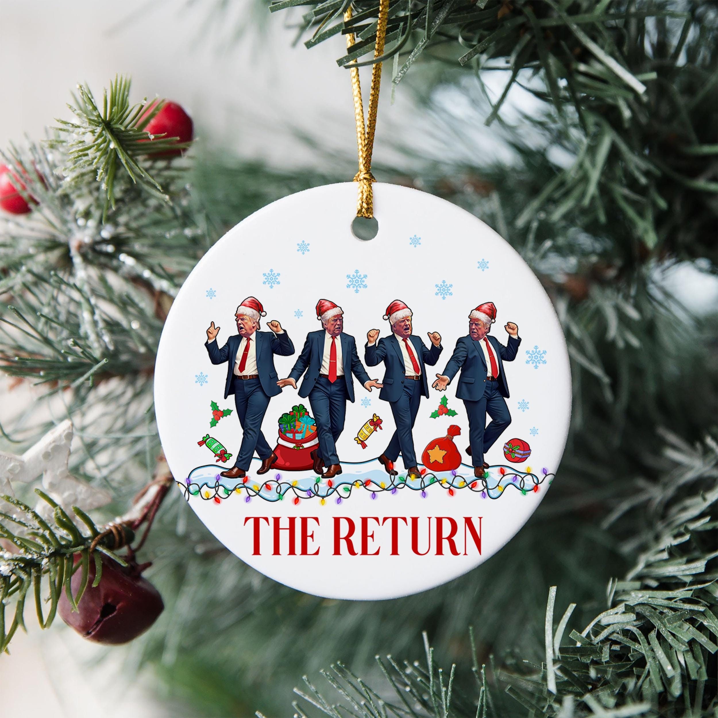 The Return Make America Great Again Ornament, Trump Winner Ornament, Trump Won Election 2024 Gift, Gift for Trump Fan, Christmas Gift
