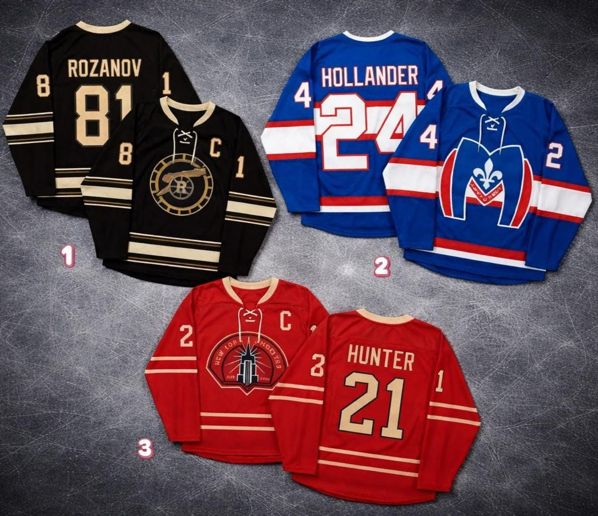 Rozanov Hollander Hockey Jersey, Heated Rivalry Inspired Jersey, Unisex Ice Hockey Fan Gift