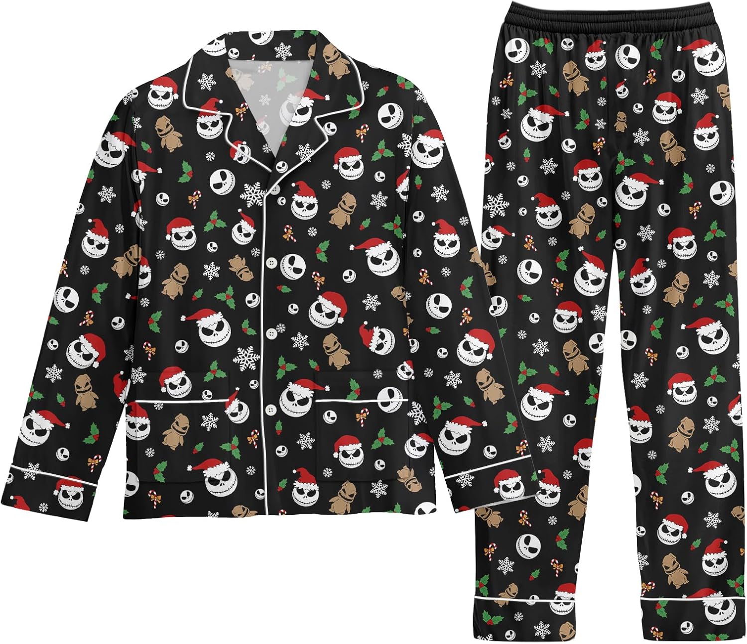 Women's Cozy Fleece Pajama Set - Long Sleeve & Pants,
