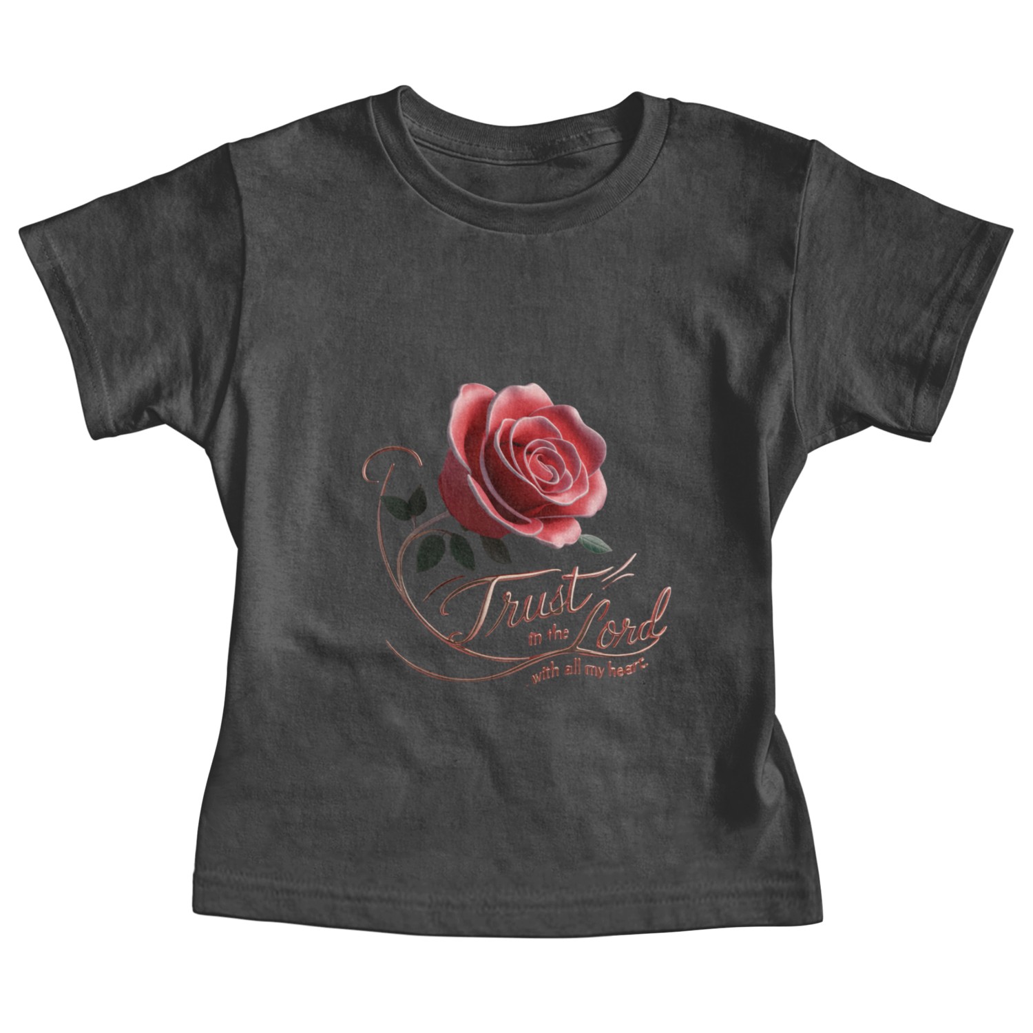 Trust in the Lord with all my heart Christ Baby Tees