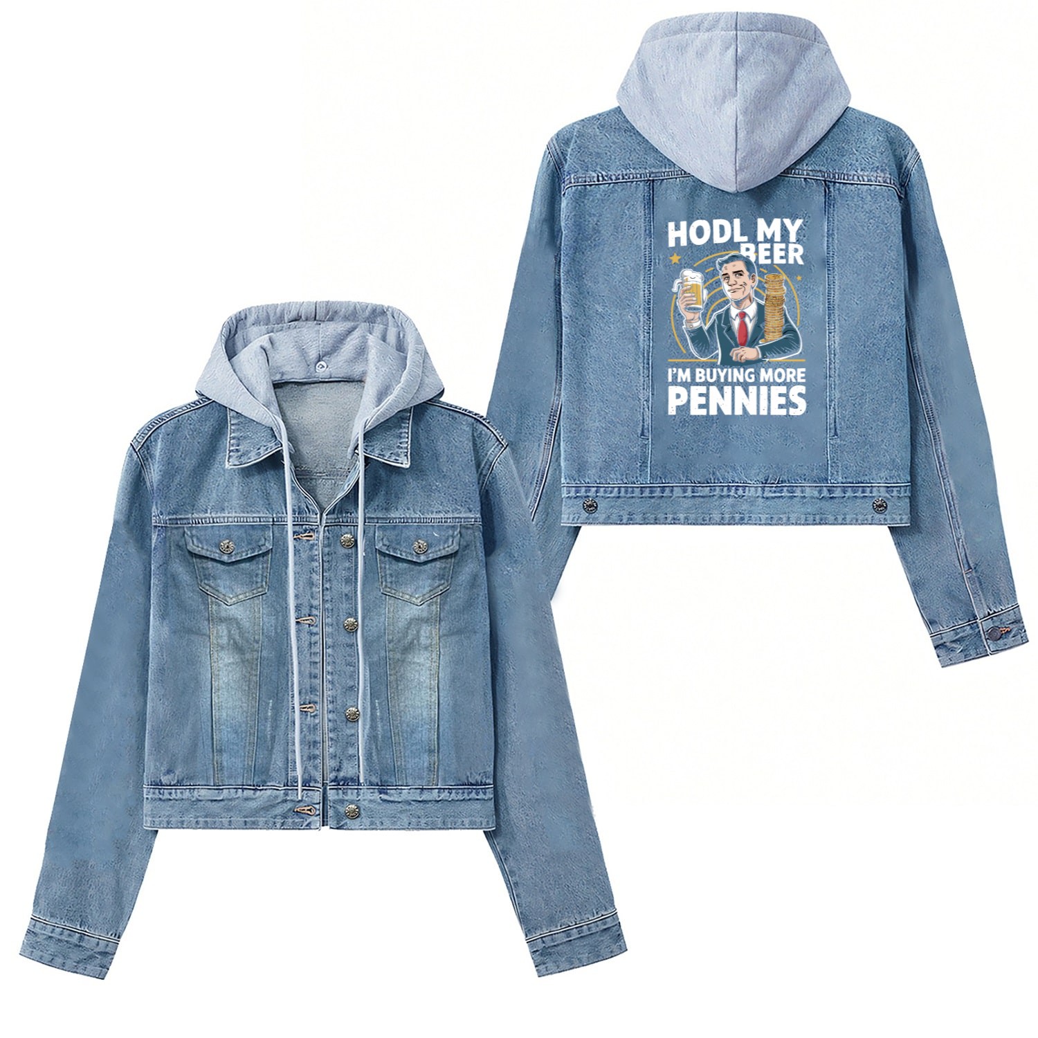 Stock Market trader Forex Trader Investor Trading Women's Denim Jackets