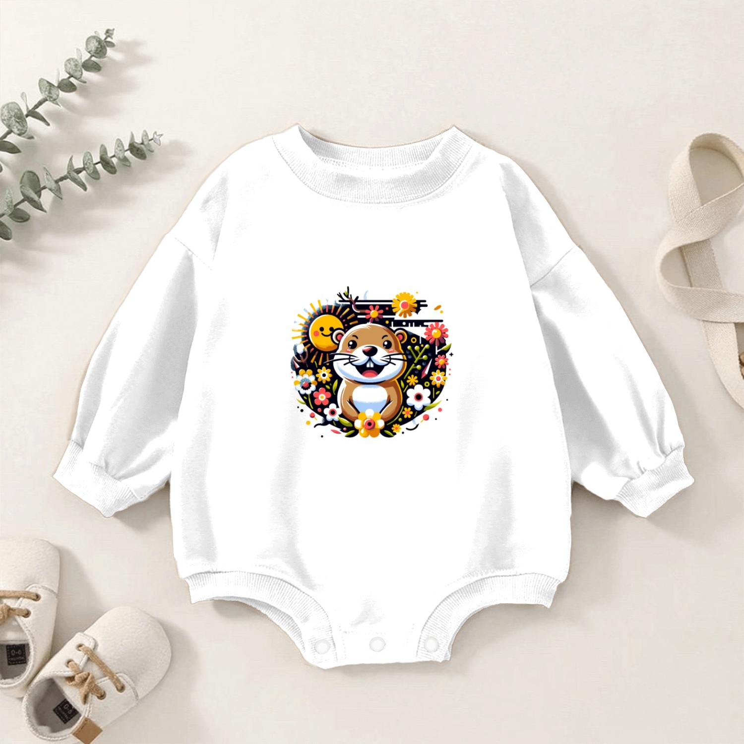Groundhog Day 2024 Enthusiast February 2nd Baby Romper Sweatshirts