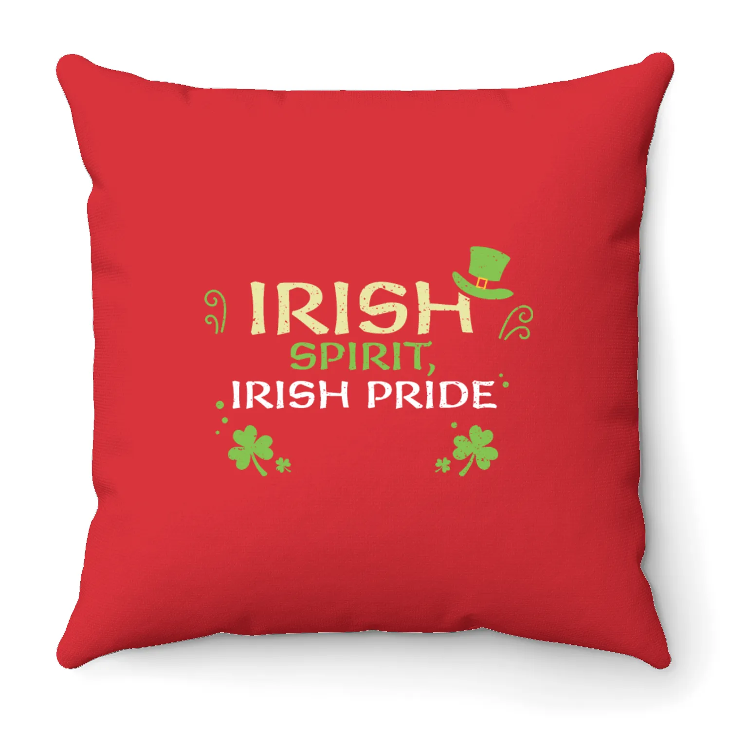 Irish spirit, Irish pride Throw Pillows