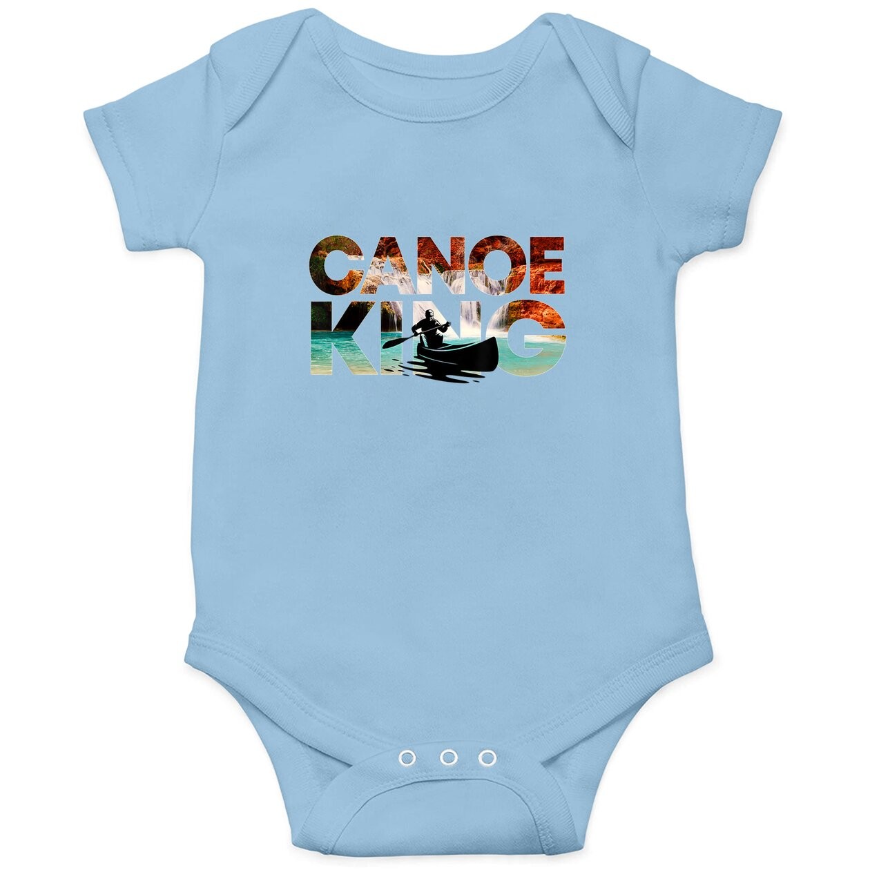 Canoe King Gift Kayak Whitewater River Trip Canoeists Baby Bodysuit
