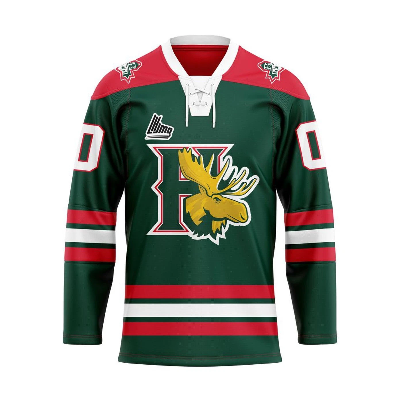 Personalized Halifax Mooseheads Green Lace Hockey Shirt Men's Fan Gear Gift