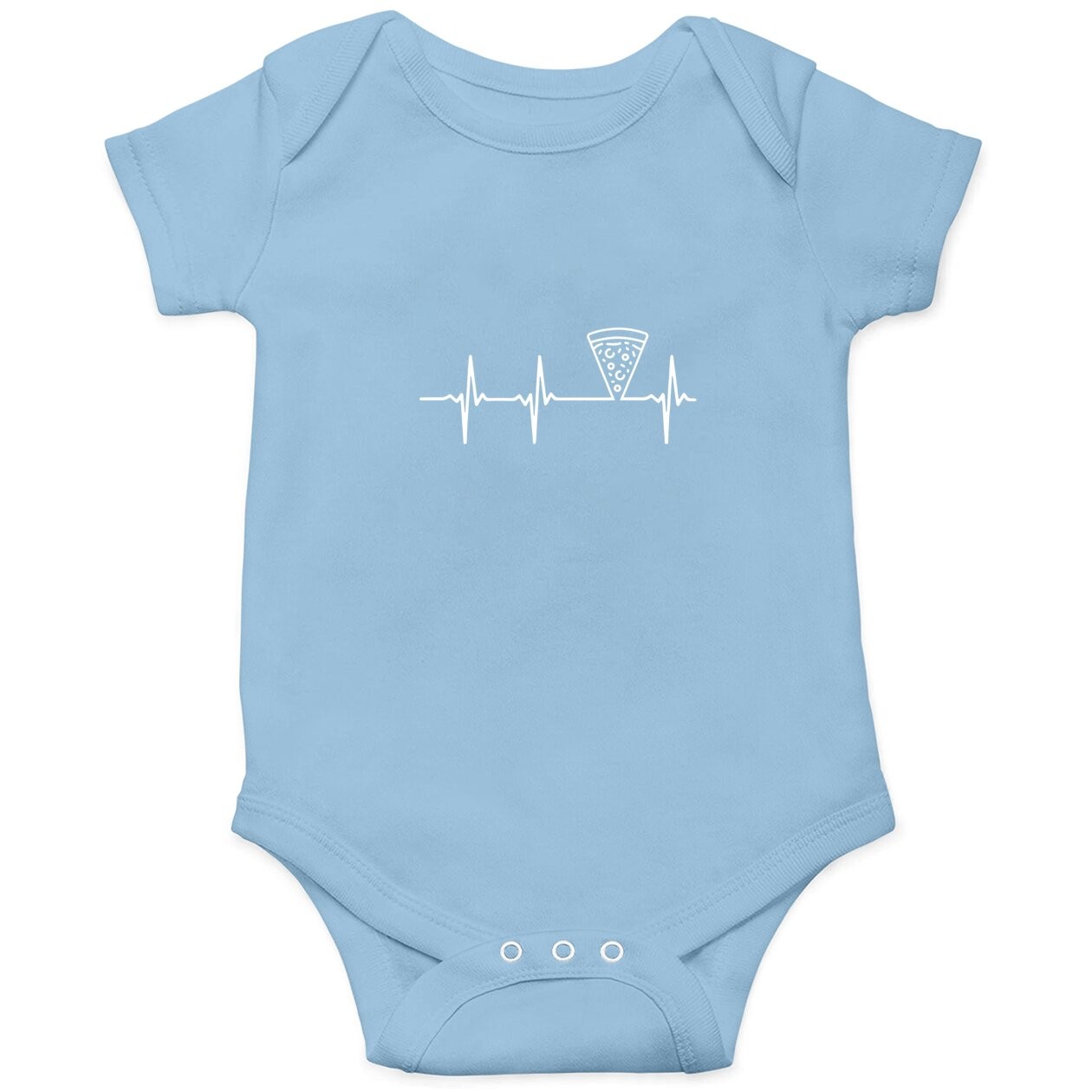 Pizza Heartbeat Baby Bodysuit