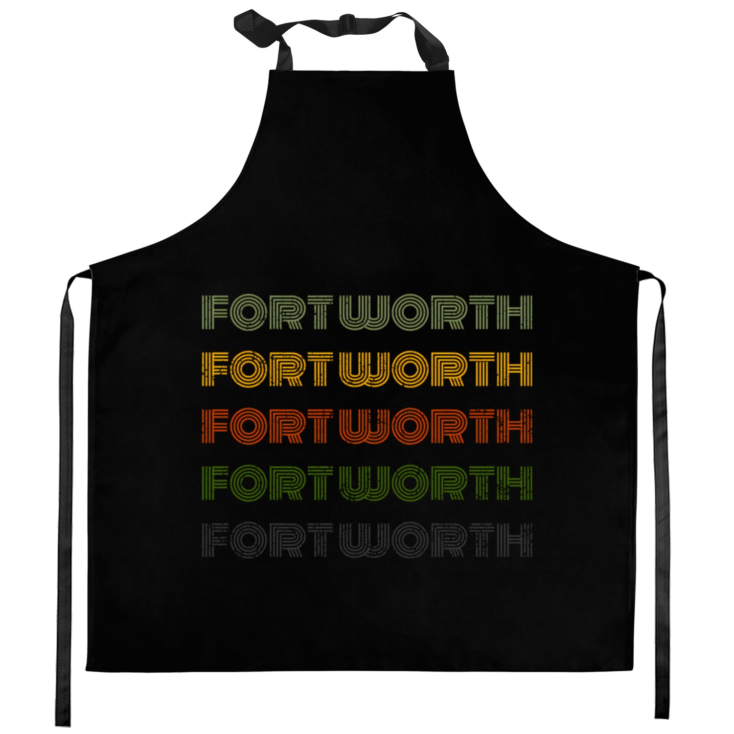 Usa 70'S City Retro Vintage Fort Kitchen Aprons