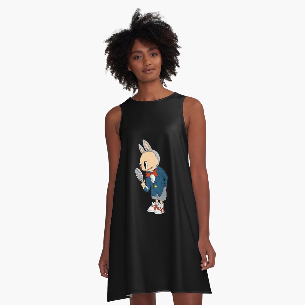 Labubu detective A-Line Dress, Gift for Her