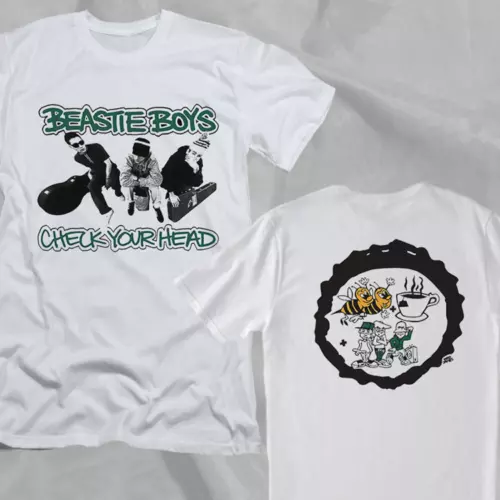 Beastie Boys Band Check Your Head Retro Style Double Sided T-Shirt