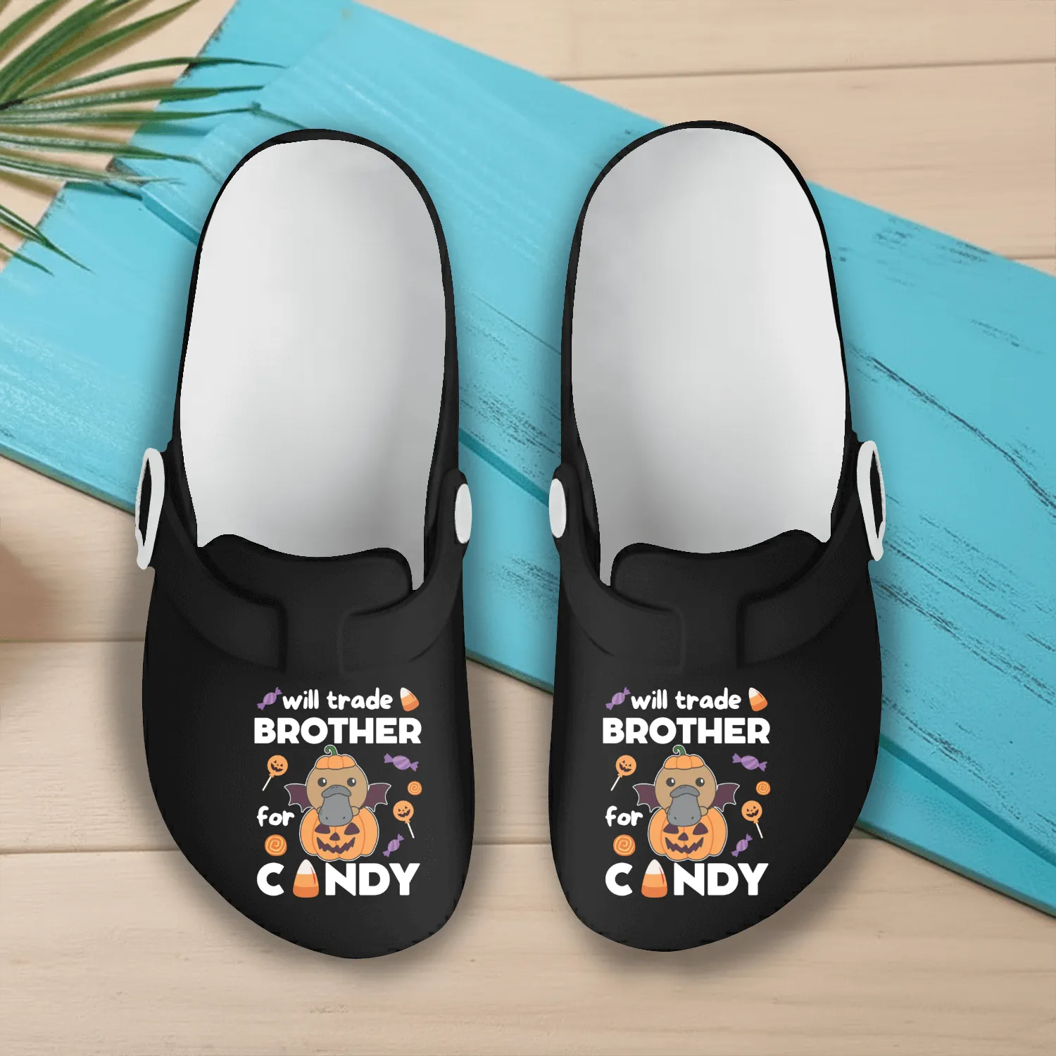Platypus Halloween Trade Brother For Candy Slip On Clogs