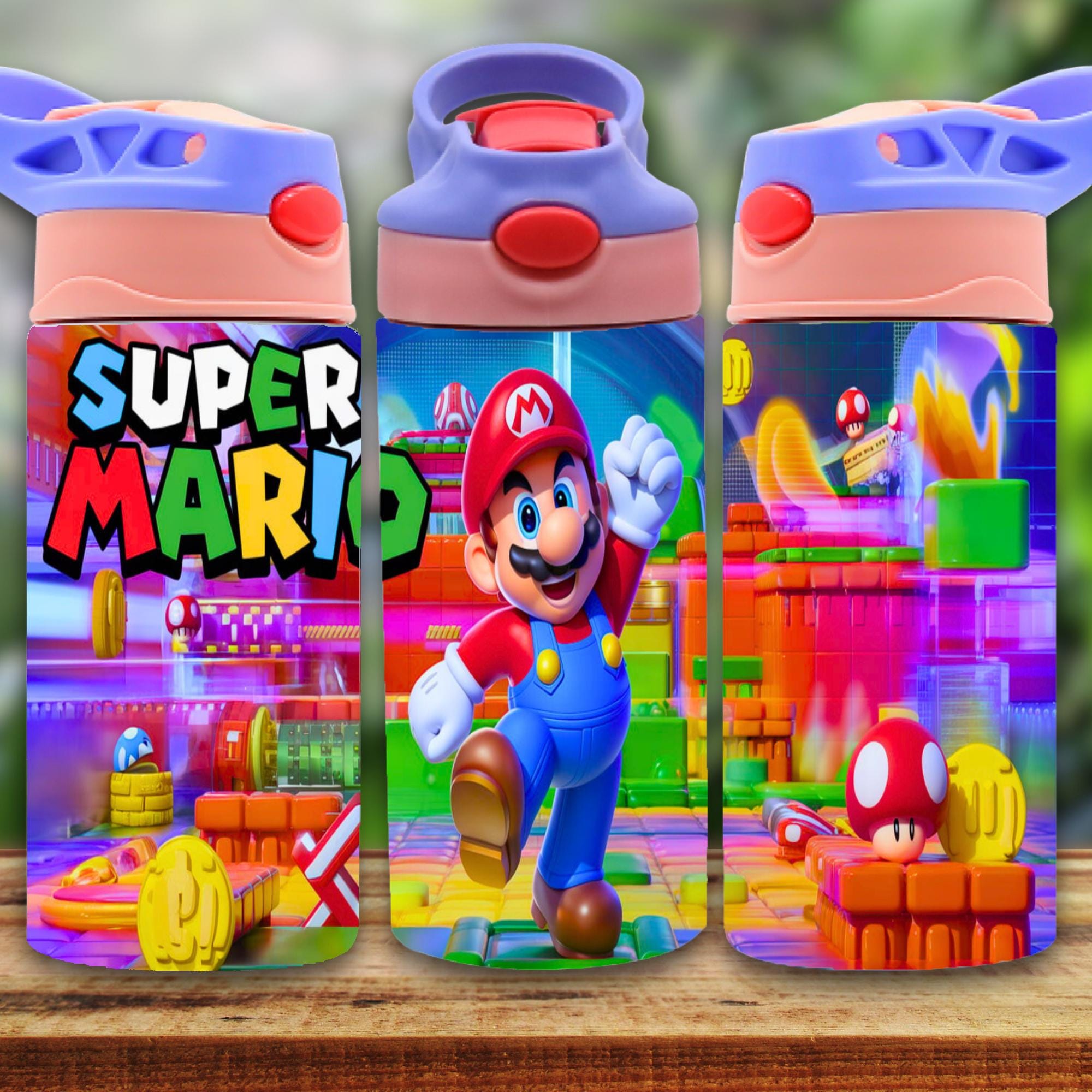 Mario 12oz Tumbler, Kids 12oz Cup Tumbler, Back To School Gift